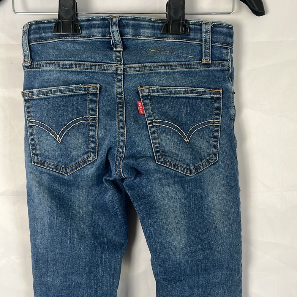 Levi's Medium Wash Denim Jeans - Blue Boys Size 8 Regular - Picture 5 of 7